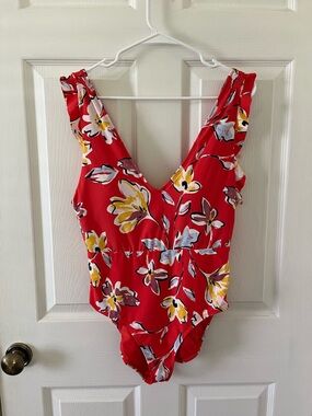 Catalina Red Floral One-Piece Swimsuit
